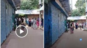 নলছিটিতে করোনা ঠেকাতে মার্কেট বন্ধ; এর মাঝেও কতিপয় অসাধু ব্যবসায়ীদের দোকান খোলার চেষ্টা