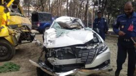 ময়মনসিংহের ত্রিশালে সড়ক দুর্ঘটনায় চার ছাত্রলীগ নেতা আহত