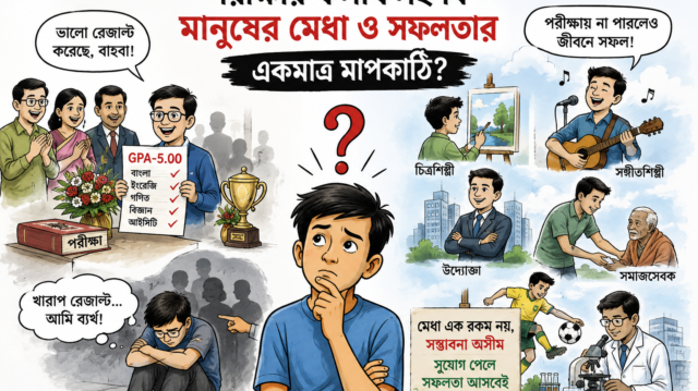 পরীক্ষার ফলাফলই কি মানুষের মেধা ও সফলতার একমাত্র মাপকাঠি?